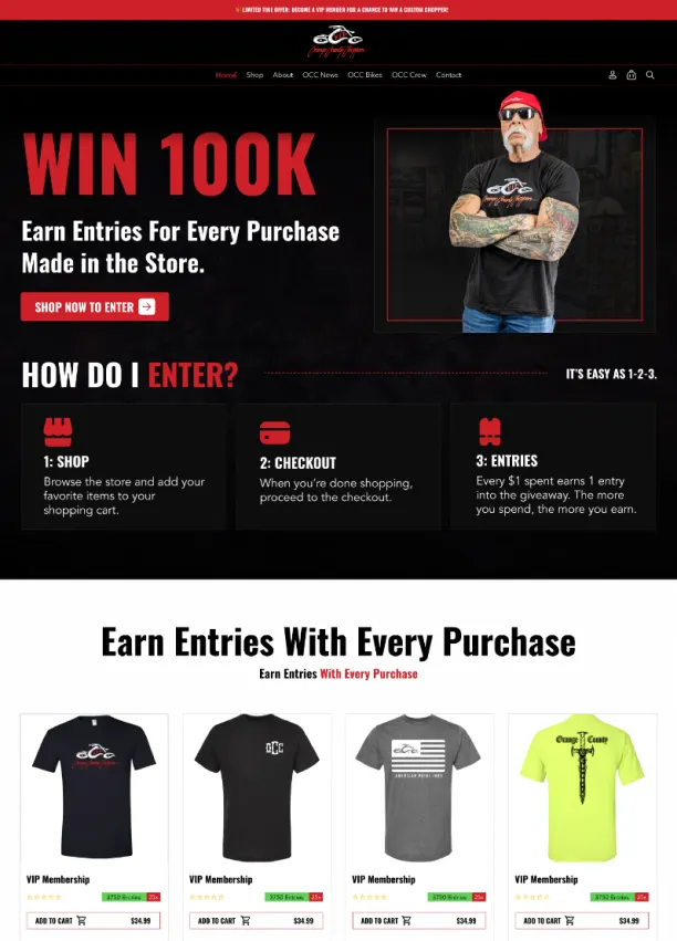 Occvip — A trend-led apparel and accessories storefront with a conversion-first checkout.